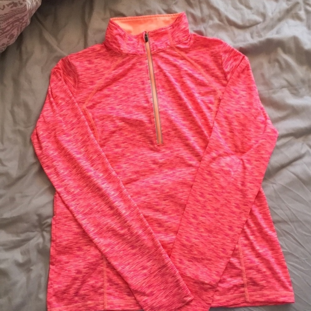Half zippered- hot pink
